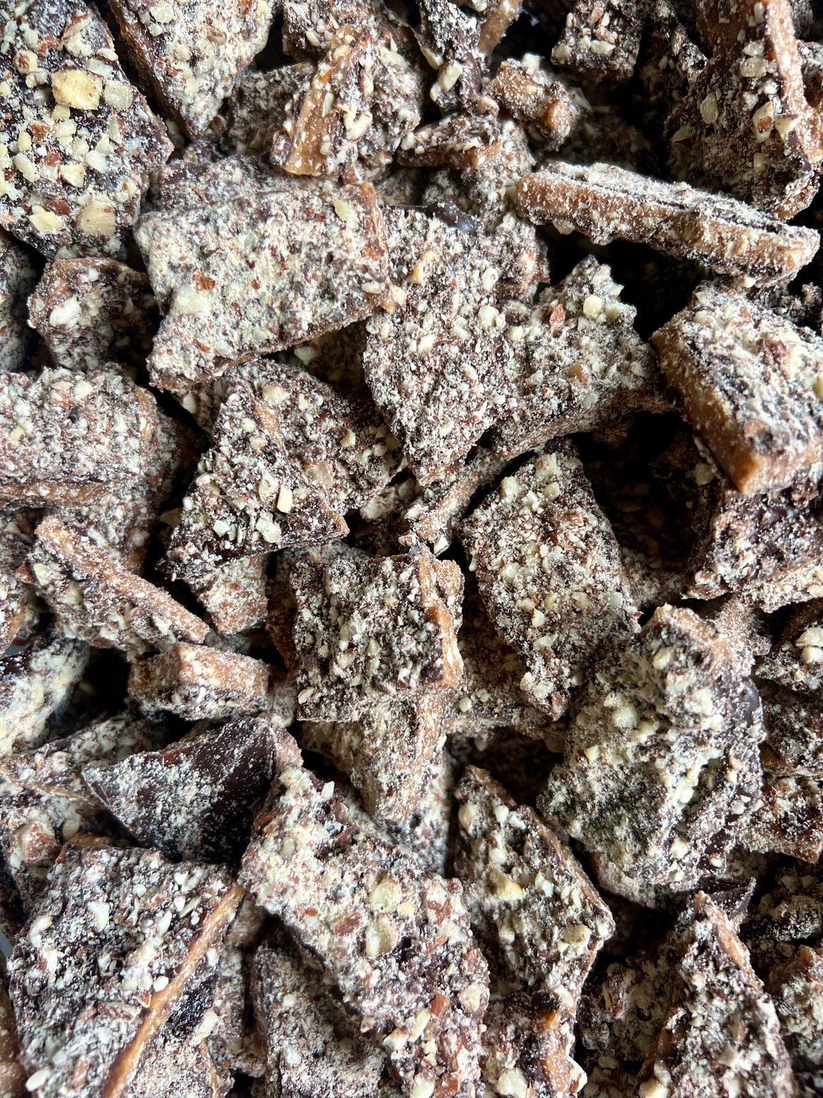 close up of toffee